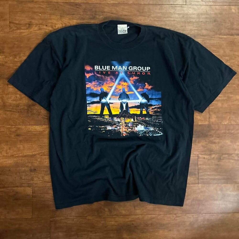 Vintage Blue Man Group band tshirt Live at Luxor